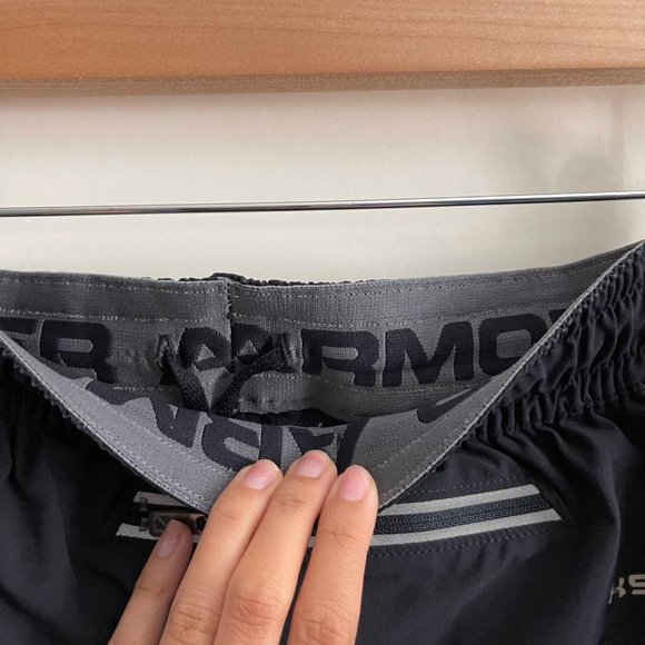 Mens Under Armour Black Heat Gear Zipped Pants Large - Picture 10 of 10